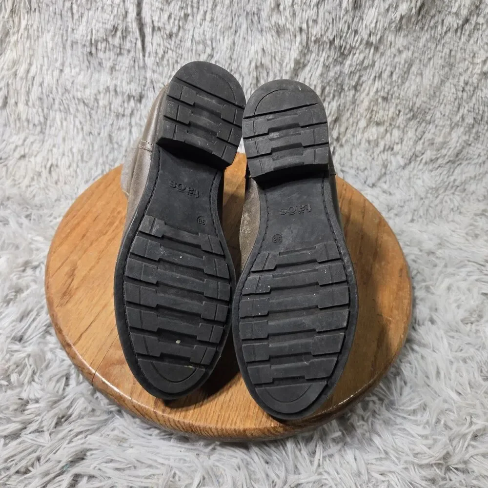 Taos Cutie Bohemian Outdoor Boots Ankle Boots Womens 7-7.5 EU 38 Gray Leather